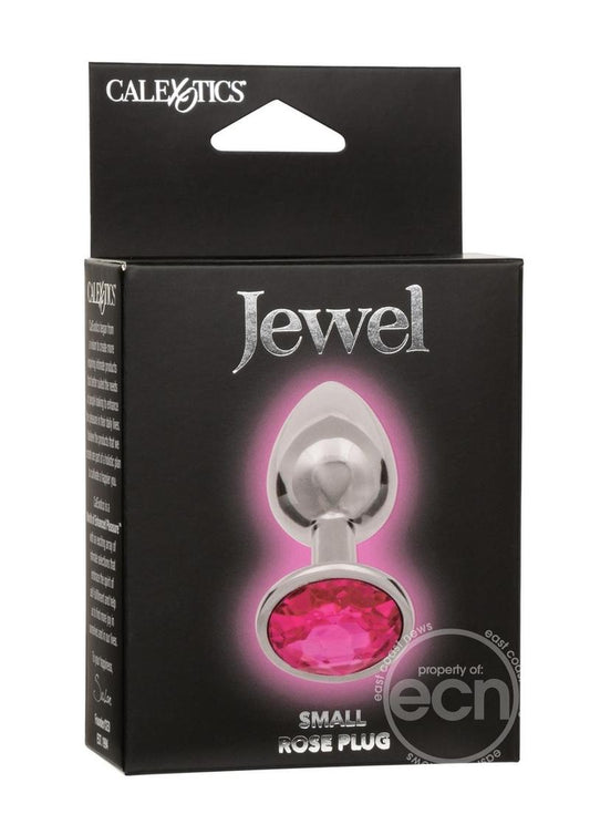 Jewel Rose Aluminum Anal Plug - Small - Pink