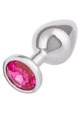 Jewel Rose Aluminum Anal Plug - Large - Pink