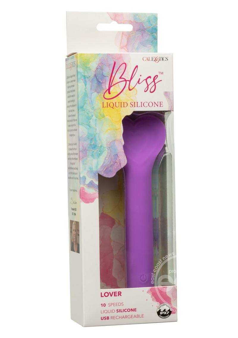 Bliss Liquid Silicone Lover Rechargeable Vibrator - Purple