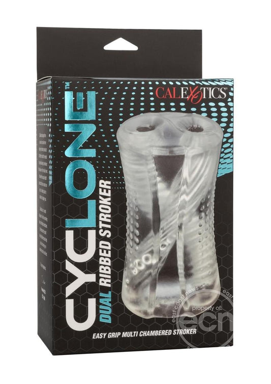 Cyclone Dual Ribbed Stroker - Clear