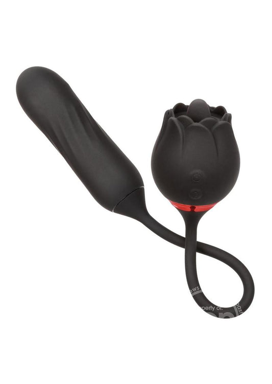 French Kiss Elite Lover Silicone Rechargeable Bullet - Black