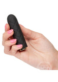 Raven Quilted Seducer Rechargeable Silicone Bullet - Black