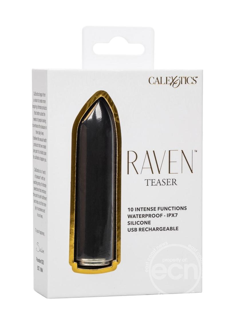 Raven Teaser Rechargeable Silicone Bullet - Black