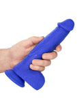 Admiral Vibrating Captain Rechargeable Silicone Dildo 8in - Blue