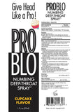 ProBlo Numbing Deep-Throat Spray 1oz - Cupcake