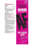 Numb AF Anal Numbing Flavored Cream 1.5oz - Strawberry