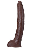 Signature Cocks Ultraskyn Damion Dayski Dildo with Removable Suction Cup 12in - Chocolate