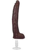 Signature Cocks Ultraskyn Damion Dayski Dildo with Removable Suction Cup 12in - Chocolate