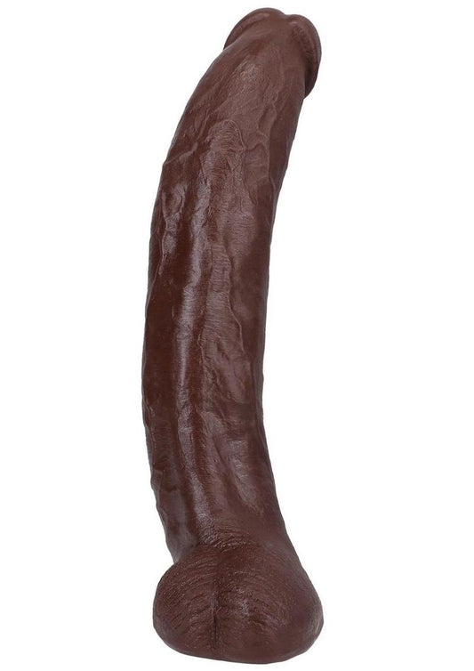 Signature Cocks Ultraskyn Brickzilla Dildo with Removable Suction Cup 13in - Chocolate