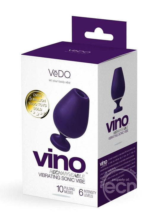 VeDo Vino Silicone Rechargeable Sonic Vibrator - Purple