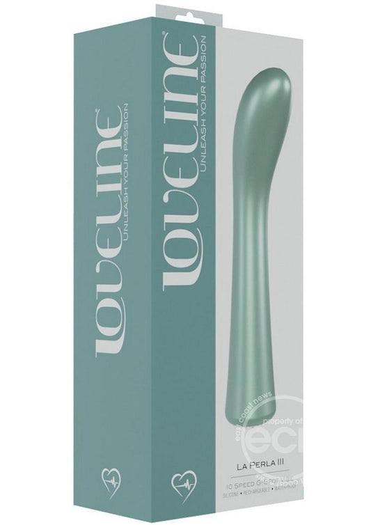 LoveLine La Peria III Rechargeable 10 Speed G-Spot Vibrator - Green