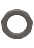 Alpha Liquid Silicone Prolong Presmatic Cock Ring - Gray