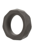 Alpha Liquid Silicone Prolong Presmatic Cock Ring - Gray