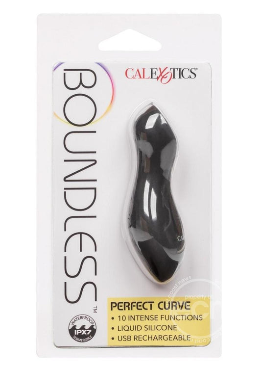 Boundless Perfect Curve Rechargeable Silicone Vibrator - Black