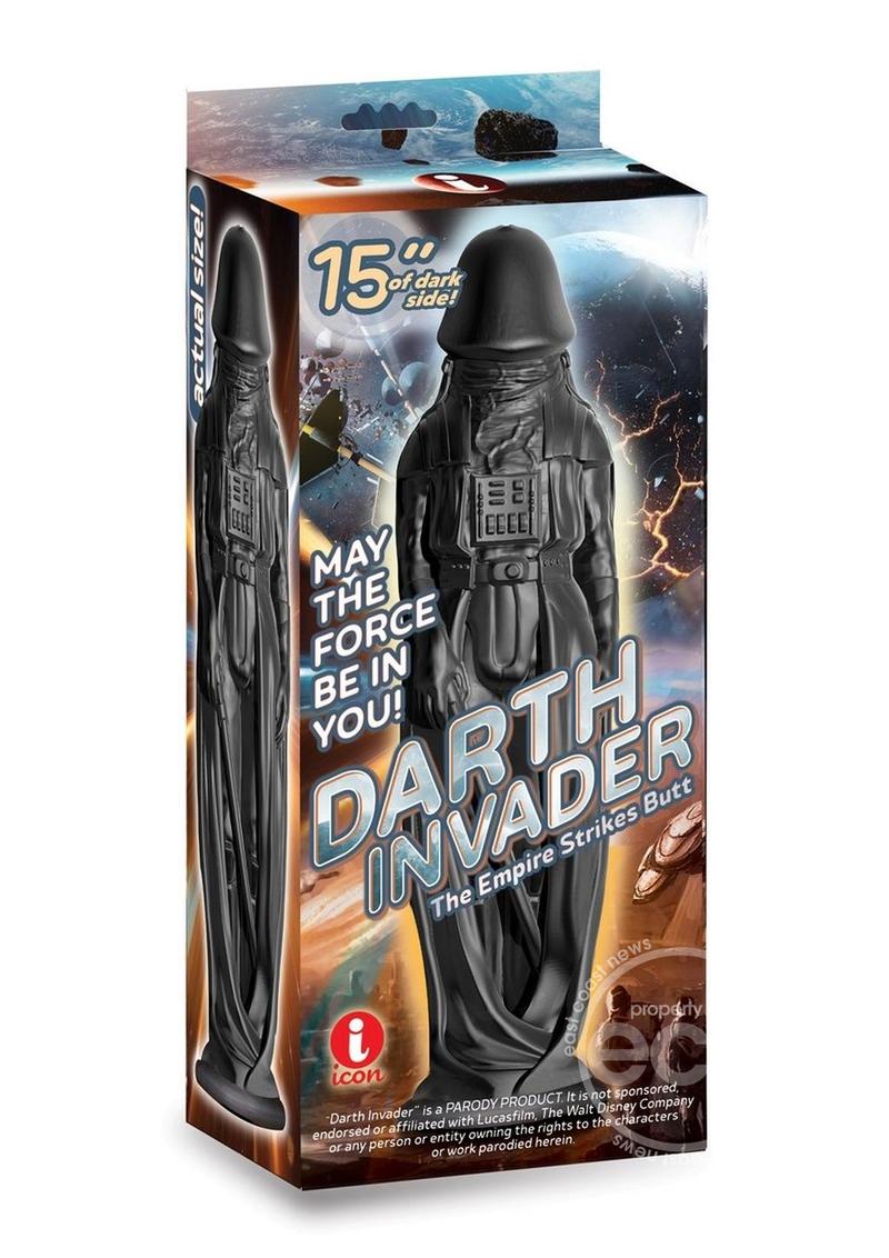 Darth Invader Massive Dildo 15in - Black