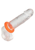 Alpha Liquid Silicone Prolong Cock Ring - Large - Orange