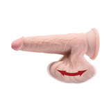 Pipedream King Cock Plus 8 in. Triple-Density Cock With Swinging Balls Dildo Beige