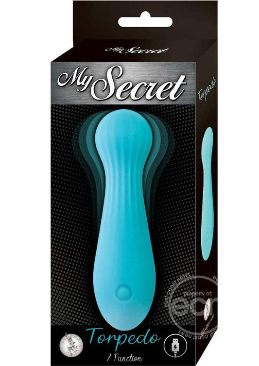 My Secret Torpedo Rechargeable Silicone Bullet - Aqua