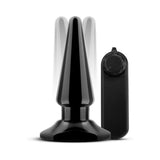 Blush Anal Adventures Basic Vibrating Anal Pleaser Remote-Controlled Plug Black