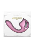 Seduction Kaia Rechargeable Silicone Dual Vibrator with Air Pulse Clitoral Stimulator - Pink