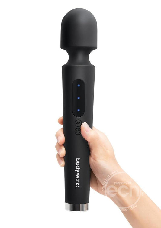 Bodywand Power Wand Rechargeable Silicone Wand Massager 12in - Black