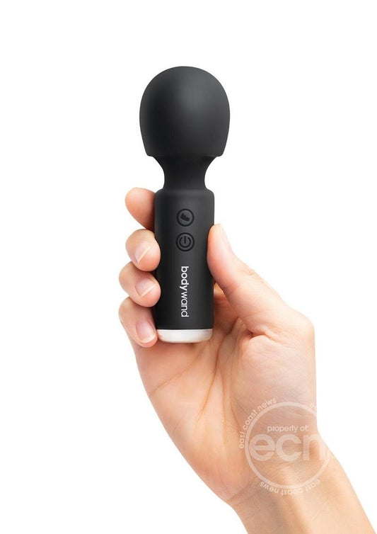 Bodywand Power Wand Rechargeable Silicone Wand Massager 4.5in - Black