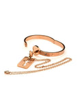 Master Series Cuffed Locking Bracelet & Key Necklace - Rose Gold