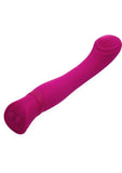 Nu Sensuelle Calypso Rechargeable Silicone Roller Motion G-Spot Vibrator with Clitoral Stimulation - Magenta