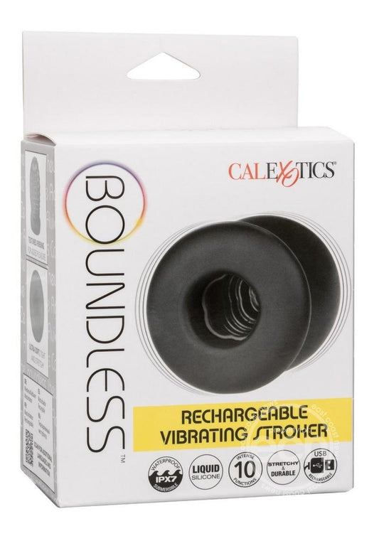 Boundless Rechargeable Vibrating Stroker - Black