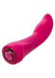 Gem Vibe Collection Glider Rechargeable Silicone G-Spot Vibrator - Pink