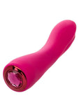 Gem Vibe Collection Curve Rechargeable Silicone G-Spot Vibrator - Pink