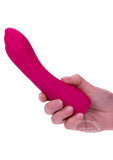 Gem Vibe Collection Curve Rechargeable Silicone G-Spot Vibrator - Pink