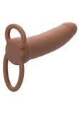 Performance Maxx Rechargeable Silicone Thick Dual Penetrator Extender - Chocolate