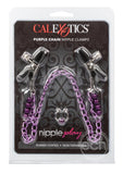 Nipple Play Purple Chain Nipple Clamps - Purple