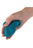 Envy Handheld Suction Rechargeable Silicone Massager - Blue