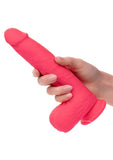 Rechargeable Rumbling & Thrusting Silicone Studs - Pink