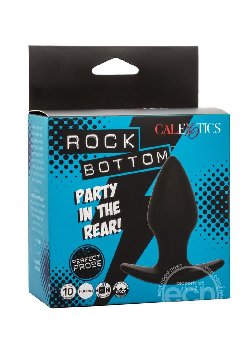 Rock Bottom Perfect Rechargeable Silicone Probe - Black