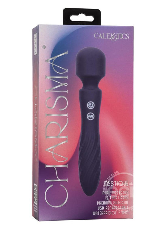 Charisma Mystique Rechargeable Silicone Massager Wand - Blue