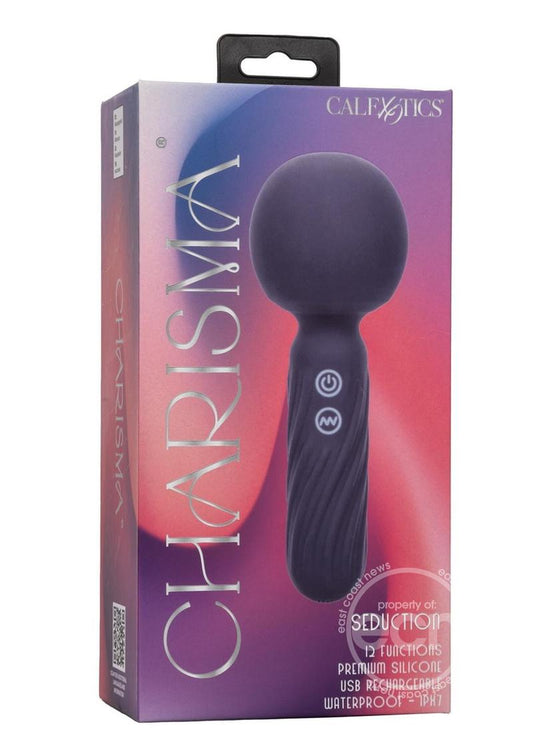 Charisma Seduction Rechargeable Silicone Massager Wand - Blue