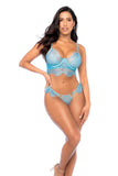 MAPALE LIGHT BLUE TWO PIECE BRA AND THONG