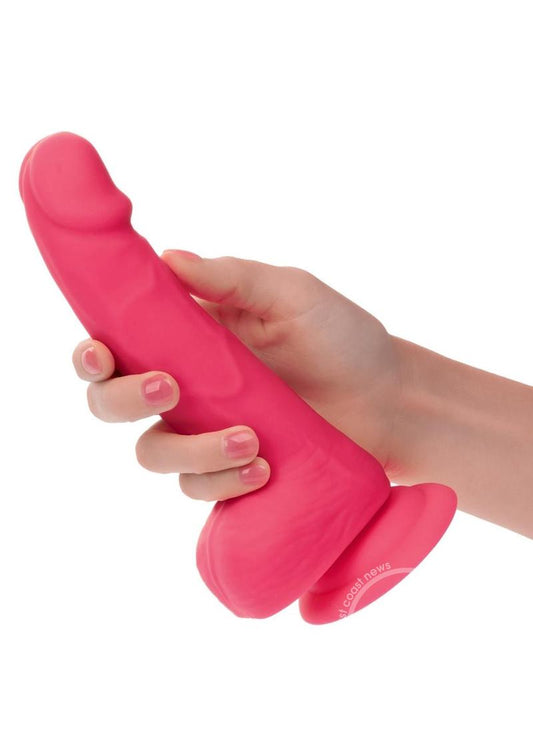 Neon Silicone Studs Dildo 6in