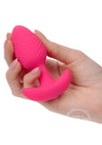 Cheeky Rechargeable Silicone Glow in The Dark Butt Plug - Pink