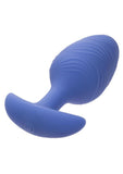 Cheeky Rechargeable Silicone Glow in The Dark Butt Plug - Large - Blue