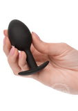 Weighted Silicone Anal Plug - Black