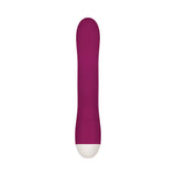 Evolved Double Tap Rechargeable Silicone Thumping Dual Stimulator Burgundy