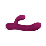 Evolved Double Tap Rechargeable Silicone Thumping Dual Stimulator Burgundy