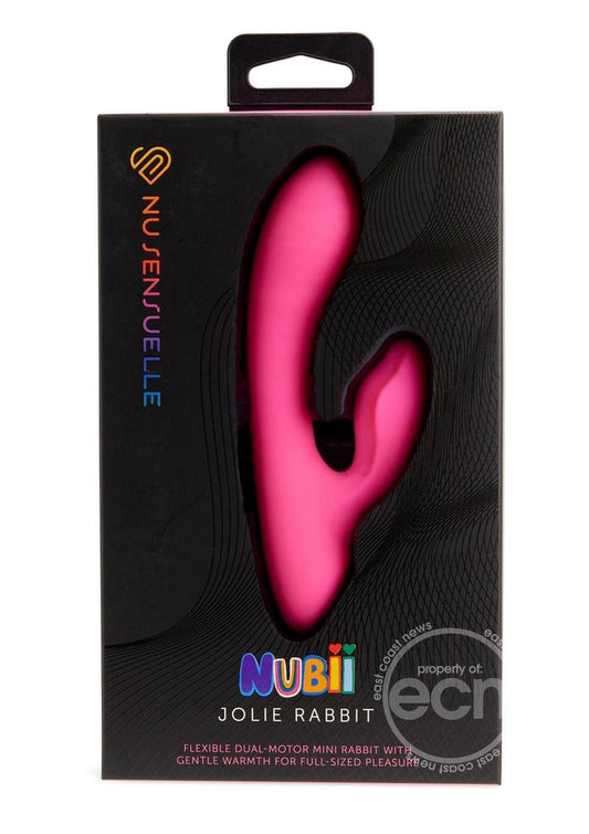 Nu Sensuelle Jolie Nubii Rechargeable Silicone Mini Heating Rabbit - Pink