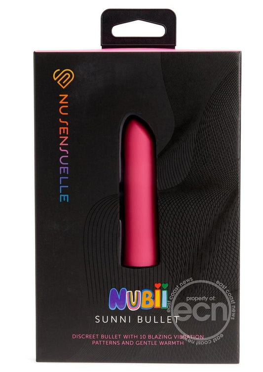 Nu Sensuelle Sunni Nubii Rechargeable Silicone Heating Bullet - Pink