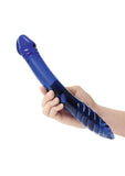 Glas Double-Sided Glass Dildo for G-Spot and P-Spot Stimulation 11in - Blue