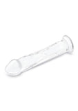 Glas Dildo Glass with Veins and Flat Base 12in - Clear